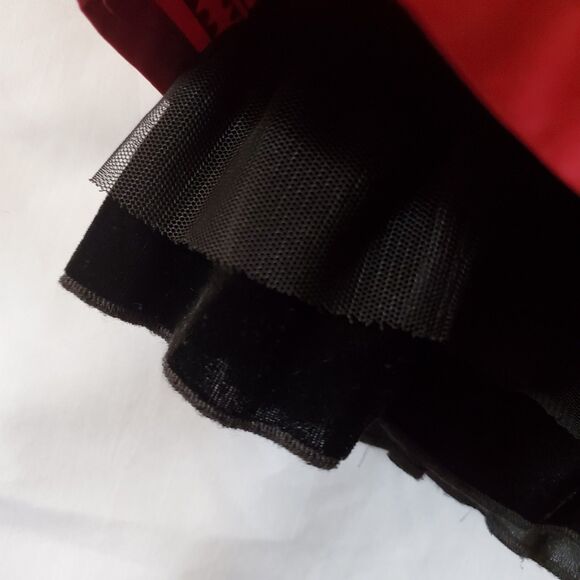 Apt 9 Red & Black Floral Boho Layered Skirt, Size 8 - Picture 8 of 8